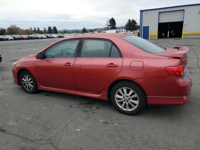 1NXBU40E09Z139871 - 2009 TOYOTA COROLLA BASE წითელი ფოტო 2