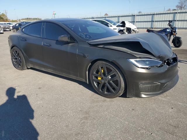 5YJSA1E52NF478428 - 2022 TESLA MODEL S Մոխրագույն լուսանկար 4
