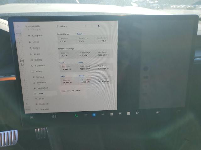 5YJSA1E52NF478428 - 2022 TESLA MODEL S Մոխրագույն լուսանկար 9