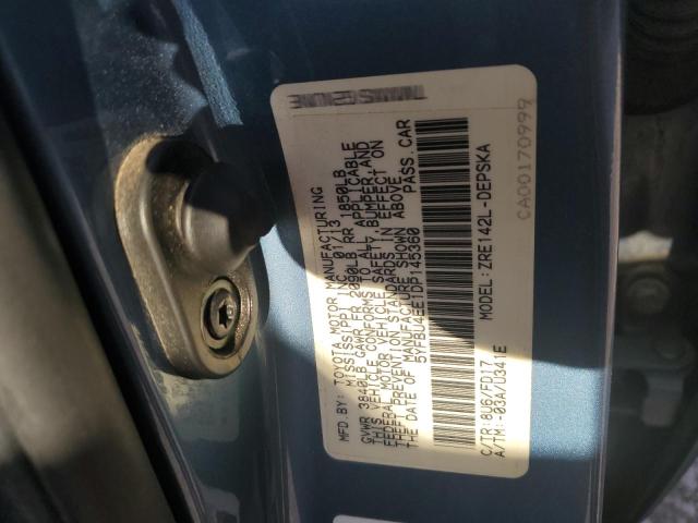 5YFBU4EE1DP145360 - 2013 TOYOTA COROLLA BASE 蓝色 照片 12