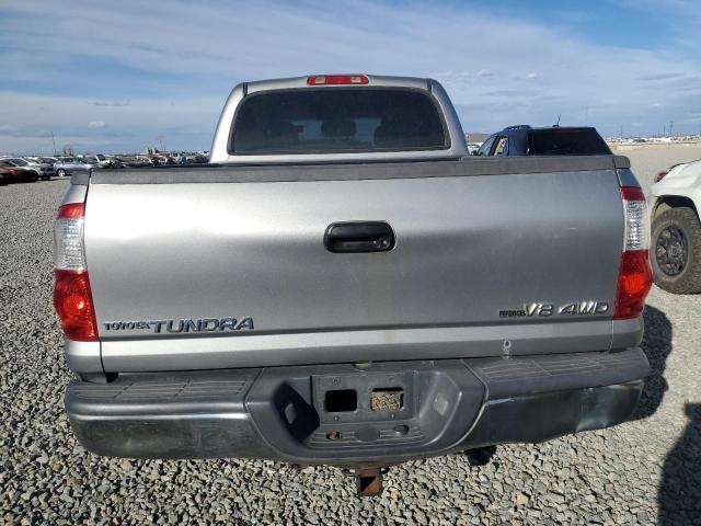 5TBDT44136S547765 - 2006 TOYOTA TUNDRA DOUBLE CAB SR5 SILVER photo 6