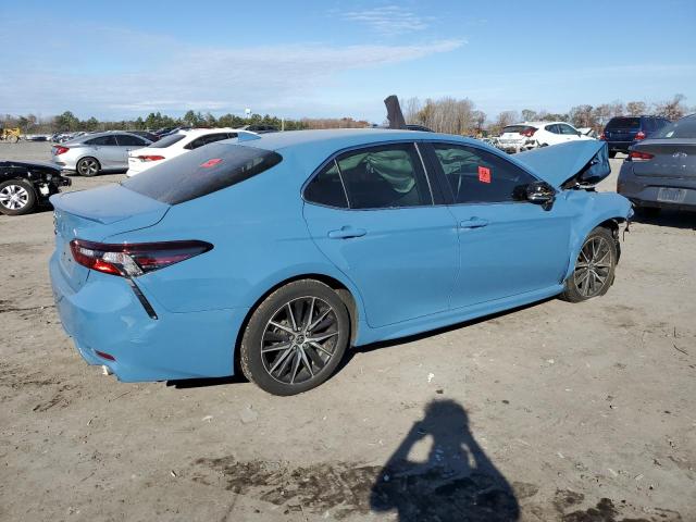 4T1G11AK4PU132274 - 2023 TOYOTA CAMRY SE NIGHT SHADE BLUE photo 3
