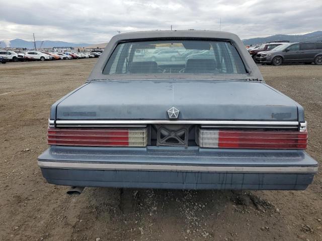 1C3BC56E7FF223422 - 1985 CHRYSLER LEBARON GRAY photo 6