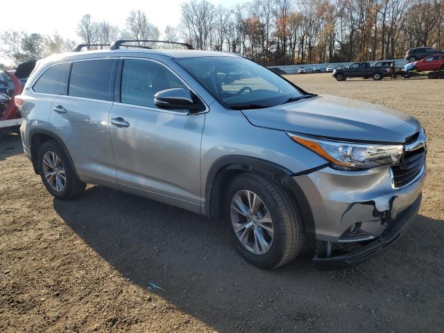 5TDJKRFH4FS191962 - 2015 TOYOTA HIGHLANDER XLE ვერცხლისფერი ფოტო 4