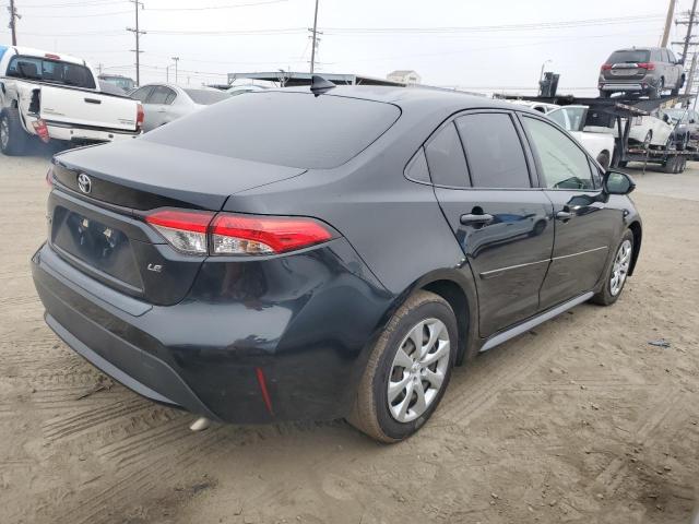 JTDEPMAE4MJ144556 - 2021 TOYOTA COROLLA LE BLACK photo 3