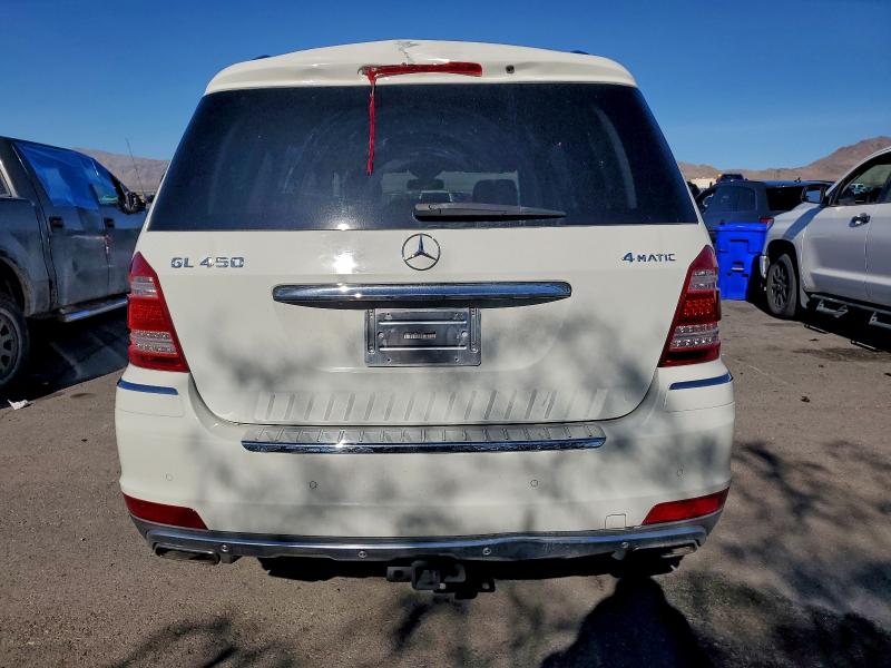 4JGBF7BE6AA611425 - 2010 MERCEDES-BENZ GL 450 4MATIC WHITE photo 6