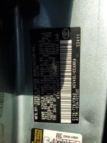 4T1BE46K47U522929 - 2007 TOYOTA CAMRY CE GREEN photo 12