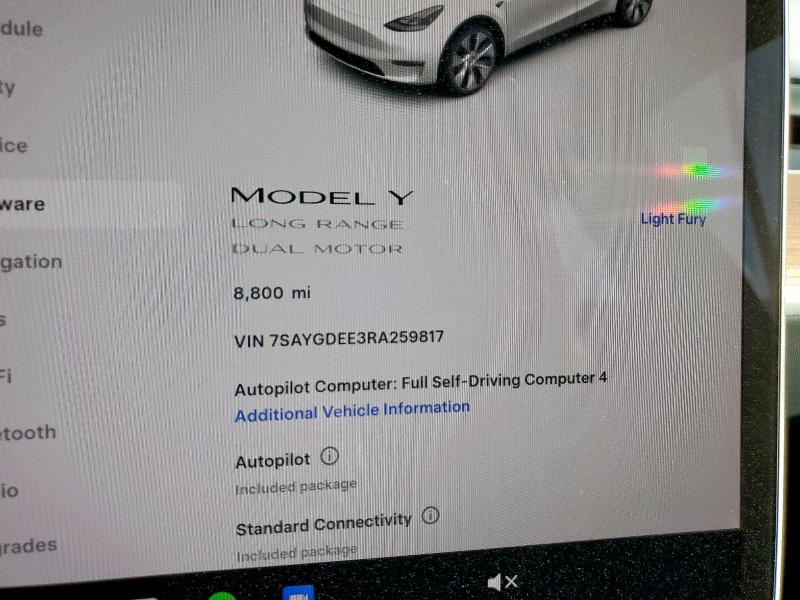 7SAYGDEE3RA259817 - 2024 TESLA MODEL Y Ağ foto 9