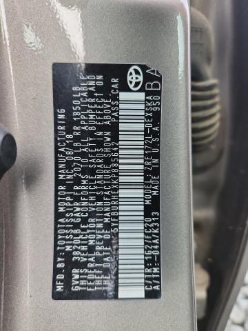 5YFBURHEXKP885642 - 2019 TOYOTA COROLLA L GRAY photo 12