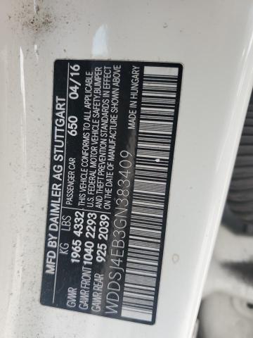 WDDSJ4EB3GN383409 - 2016 MERCEDES-BENZ CLA 250 WHITE photo 12