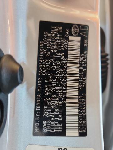 2T1BURHEXHC779605 - 2017 TOYOTA COROLLA L ნაცრისფერი ფოტო 13