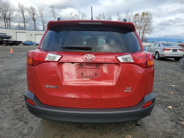 JTMBFREV0ED075832 - 2014 TOYOTA RAV4 LE RED photo 6