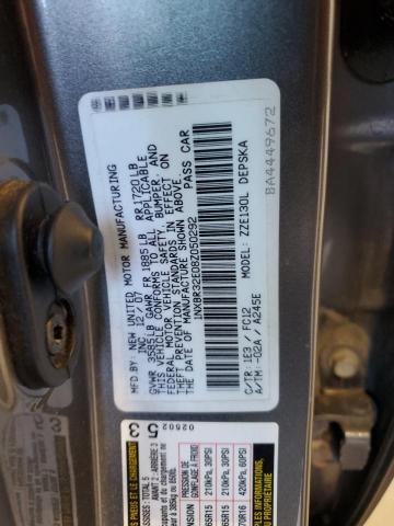 1NXBR32E08Z050292 - 2008 TOYOTA COROLLA CE GRAY photo 12