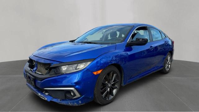19XFC1F35KE212668 - 2019 HONDA CIVIC EX BLUE photo 2