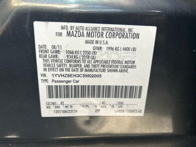 1YVHZ8EH3C5M02005 - 2012 MAZDA 6 I Qəhvəyi foto 10