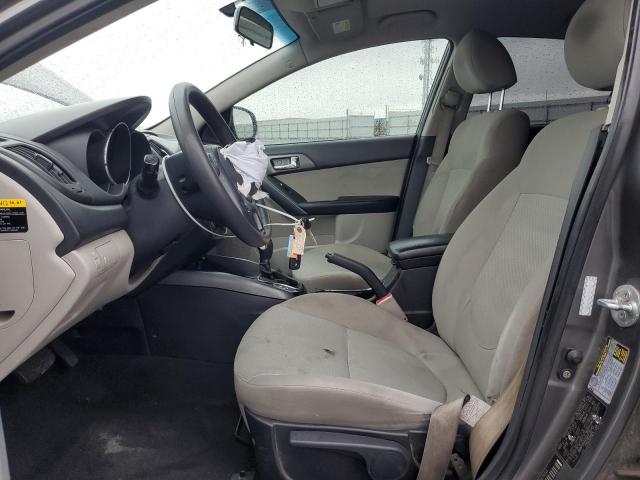KNAFU4A2XD5731143 - 2013 KIA FORTE EX GRAY photo 7