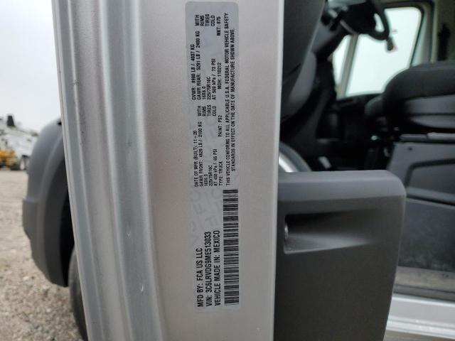 3C6LRVDG9ME513033 - 2021 RAM PROMASTER 2500 HIGH Gümüş fotoğraf 10