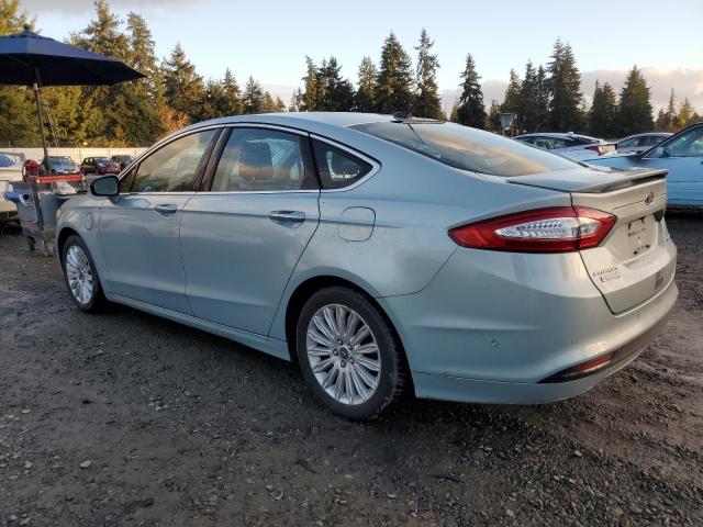 3FA6P0SU8DR247753 - 2013 FORD FUSION TITANIUM PHEV BLUE photo 2