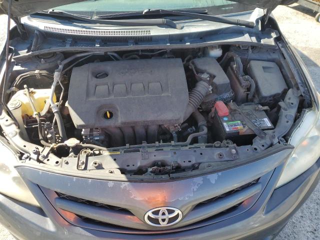 2T1BU4EE0CC806018 - 2012 TOYOTA COROLLA BASE GRAY photo 11