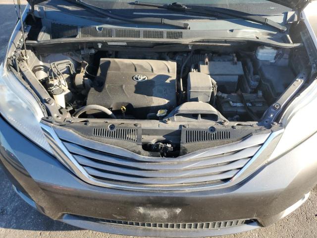 5TDDK3DC3BS015545 - 2011 TOYOTA SIENNA XLE ნაცრისფერი ფოტო 12