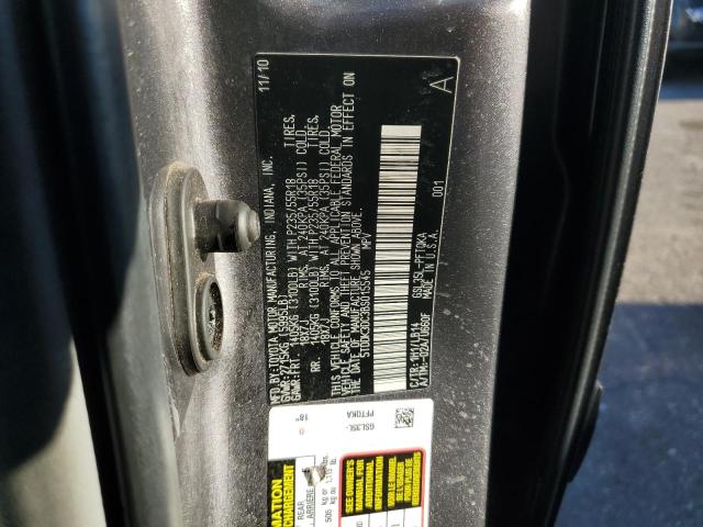 5TDDK3DC3BS015545 - 2011 TOYOTA SIENNA XLE ნაცრისფერი ფოტო 13