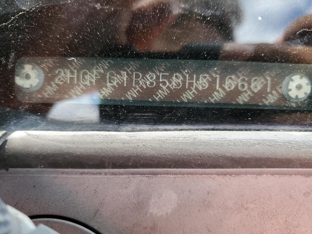 2HGFG1B85BH516661 - 2011 HONDA CIVIC EX RED photo 12