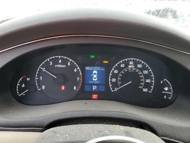KMHGC46EX9U025053 - 2009 HYUNDAI GENESIS 3.8L BEIGE photo 9