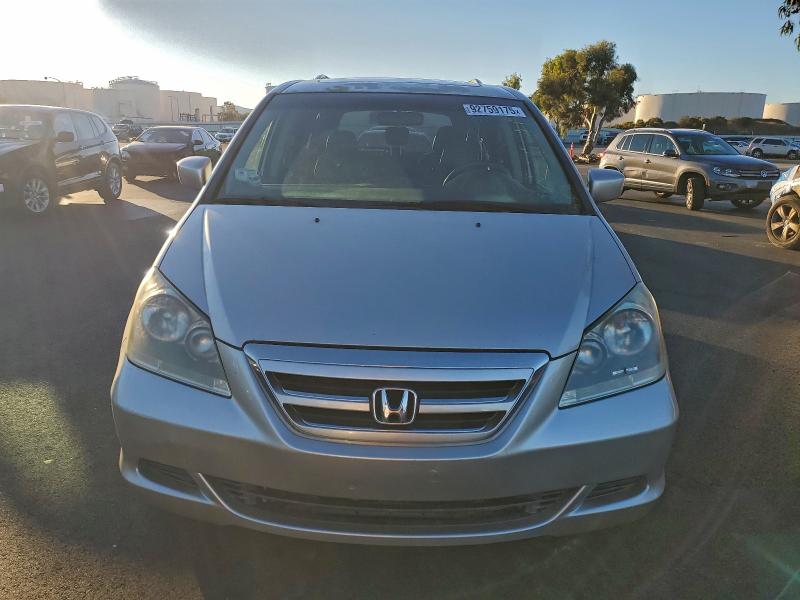 5FNRL38707B413517 - 2007 HONDA ODYSSEY EXL SILVER photo 5