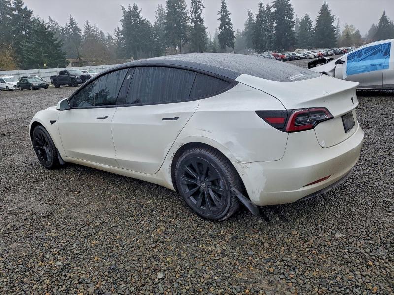 5YJ3E1EB5MF868825 - 2021 TESLA MODEL 3 白色 照片 2