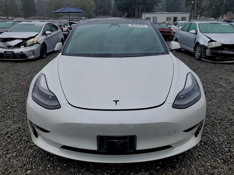 5YJ3E1EB5MF868825 - 2021 TESLA MODEL 3 白色 照片 5