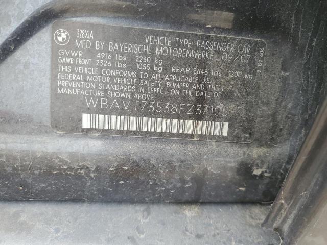 WBAVT73538FZ37105 - 2008 BMW 328 XIT GRAY photo 12