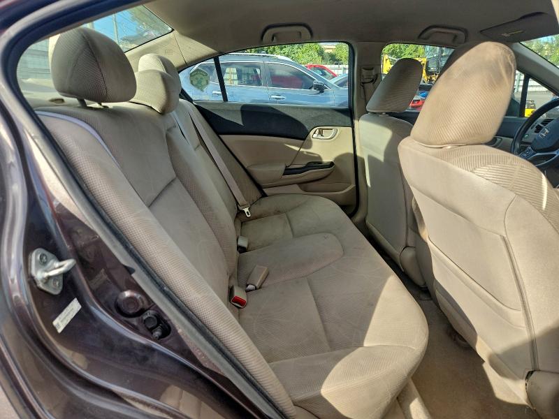 19XFB2F54CE011016 - 2012 HONDA CIVIC LX GRAY photo 10