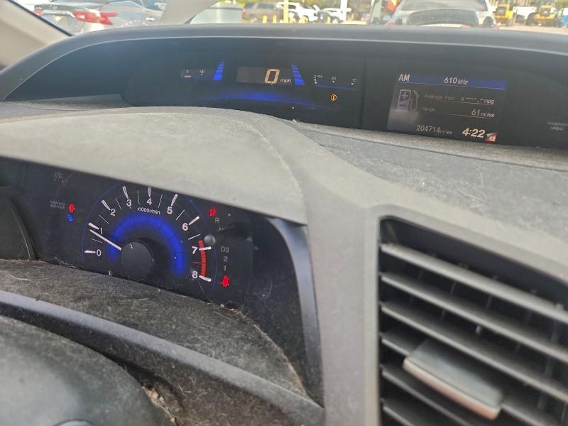 19XFB2F54CE011016 - 2012 HONDA CIVIC LX GRAY photo 9