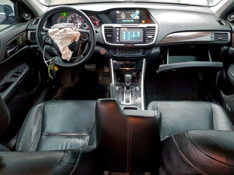 1HGCR2F85GA194607 - 2016 HONDA ACCORD EXL BLACK photo 8