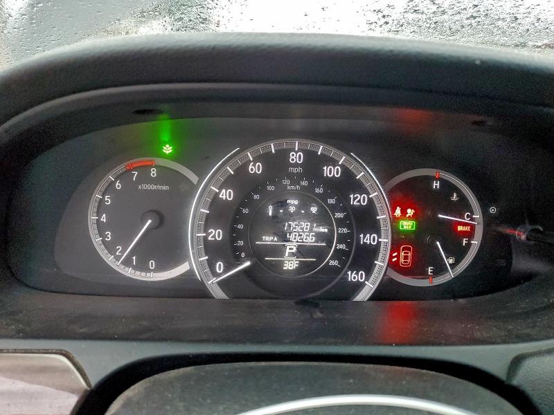 1HGCR2F85GA194607 - 2016 HONDA ACCORD EXL BLACK photo 9