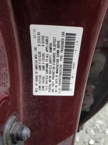 1HGCR2F57DA241539 - 2013 HONDA ACCORD SPORT BURGUNDY photo 12