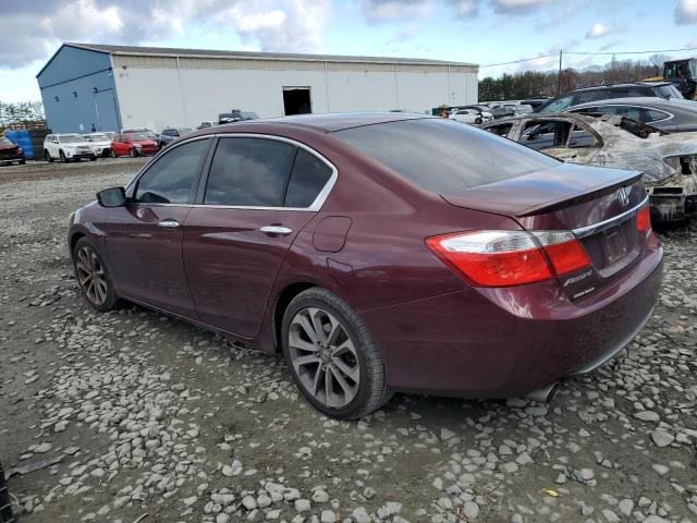 1HGCR2F57DA241539 - 2013 HONDA ACCORD SPORT BURGUNDY photo 2