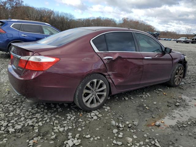 1HGCR2F57DA241539 - 2013 HONDA ACCORD SPORT BURGUNDY photo 3
