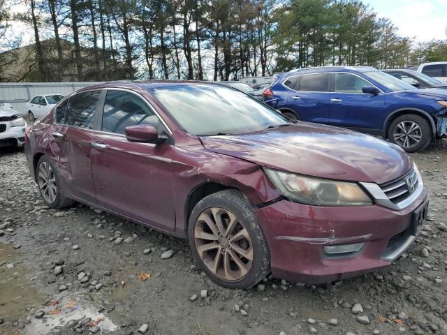 1HGCR2F57DA241539 - 2013 HONDA ACCORD SPORT BURGUNDY photo 4