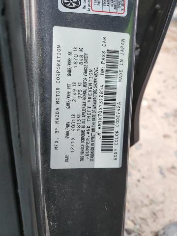 JM1BM1K70G1312854 - 2016 MAZDA 3 SPORT CHARCOAL photo 12