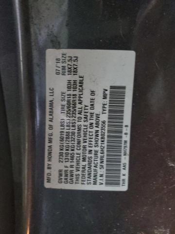 5FNRL6H21KB023556 - 2019 HONDA ODYSSEY LX GRAY photo 13