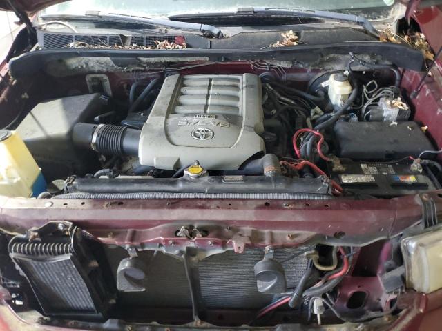 5TBBV54137S486569 - 2007 TOYOTA TUNDRA DOUBLE CAB SR5 RED photo 11