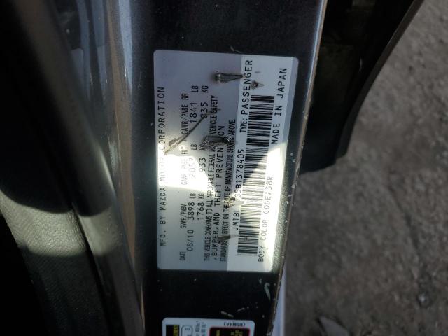 JM1BL1VG5B1378405 - 2011 MAZDA 3 I Gris photo 12