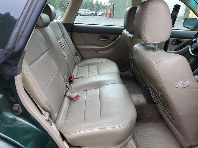 4S3BH686727628886 - 2002 SUBARU LEGACY OUTBACK LIMITED GREEN photo 10