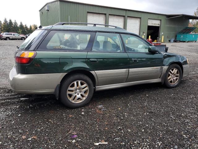 4S3BH686727628886 - 2002 SUBARU LEGACY OUTBACK LIMITED GREEN photo 3