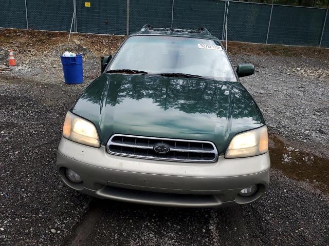 4S3BH686727628886 - 2002 SUBARU LEGACY OUTBACK LIMITED GREEN photo 5