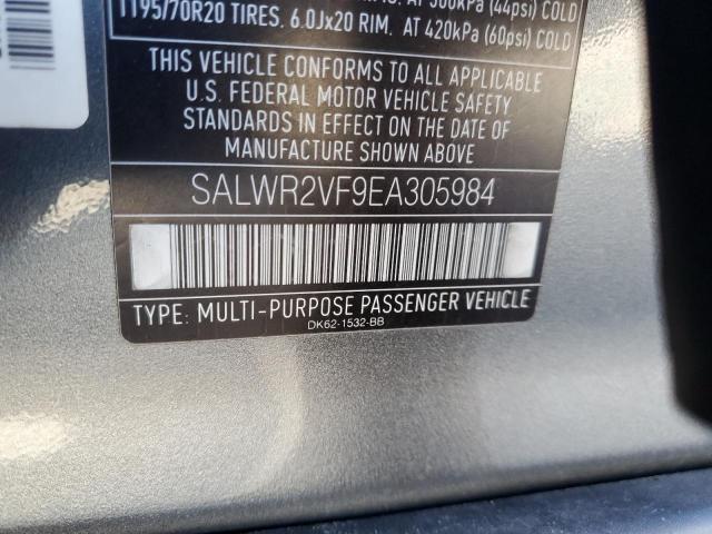SALWR2VF9EA305984 - 2014 LAND ROVER RANGE ROVE HSE GRAY photo 13