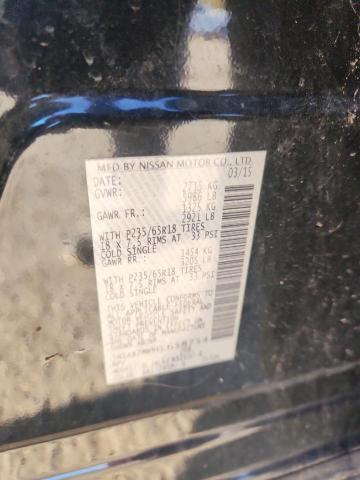 5N1AR2MN9FC658754 - 2015 NISSAN PATHFINDER S Schwarz Foto 14