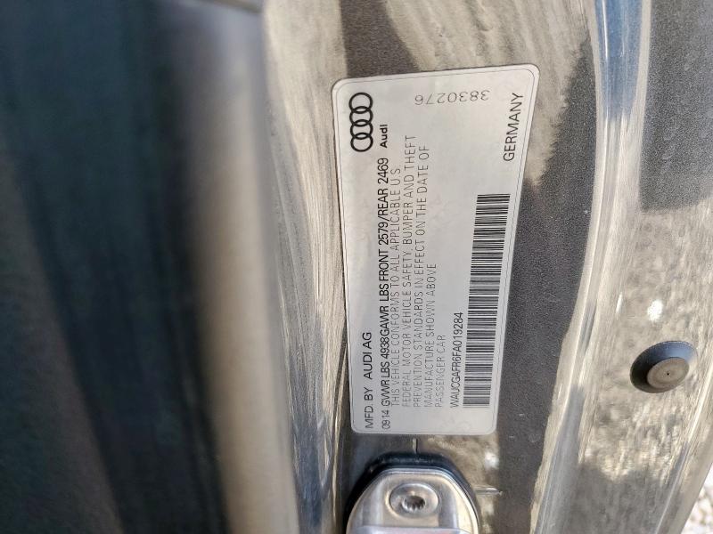 WAUCGAFR6FA019284 - 2015 AUDI S5 PREMIUM PLUS ნაცრისფერი ფოტო 12