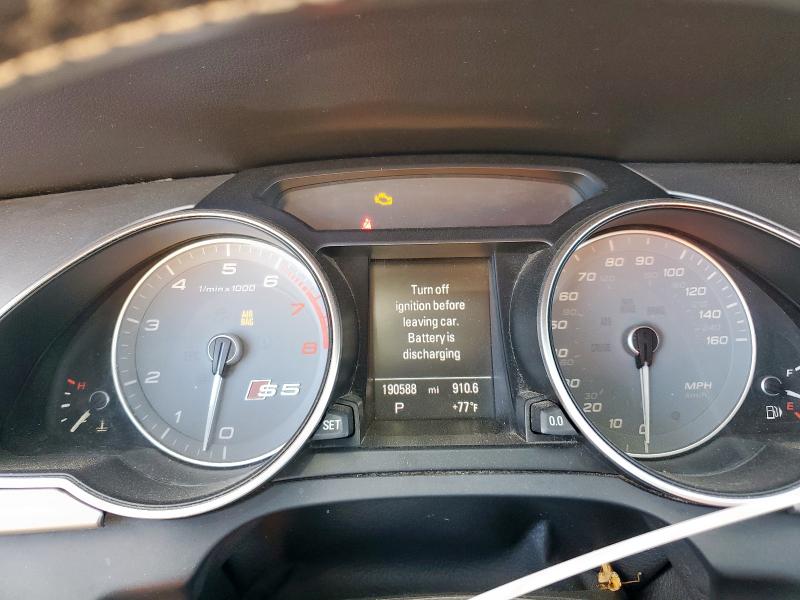 WAUCGAFR6FA019284 - 2015 AUDI S5 PREMIUM PLUS ნაცრისფერი ფოტო 9